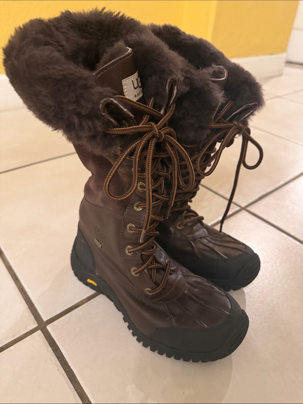UGG Brown Adirondack Boots 6.5